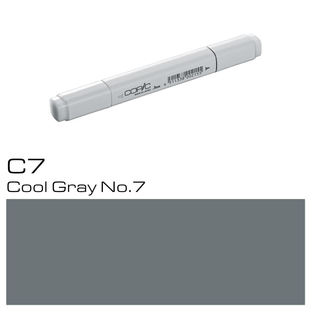 Copic Classic Marker Pen Cool Gray No. 7 (C7)