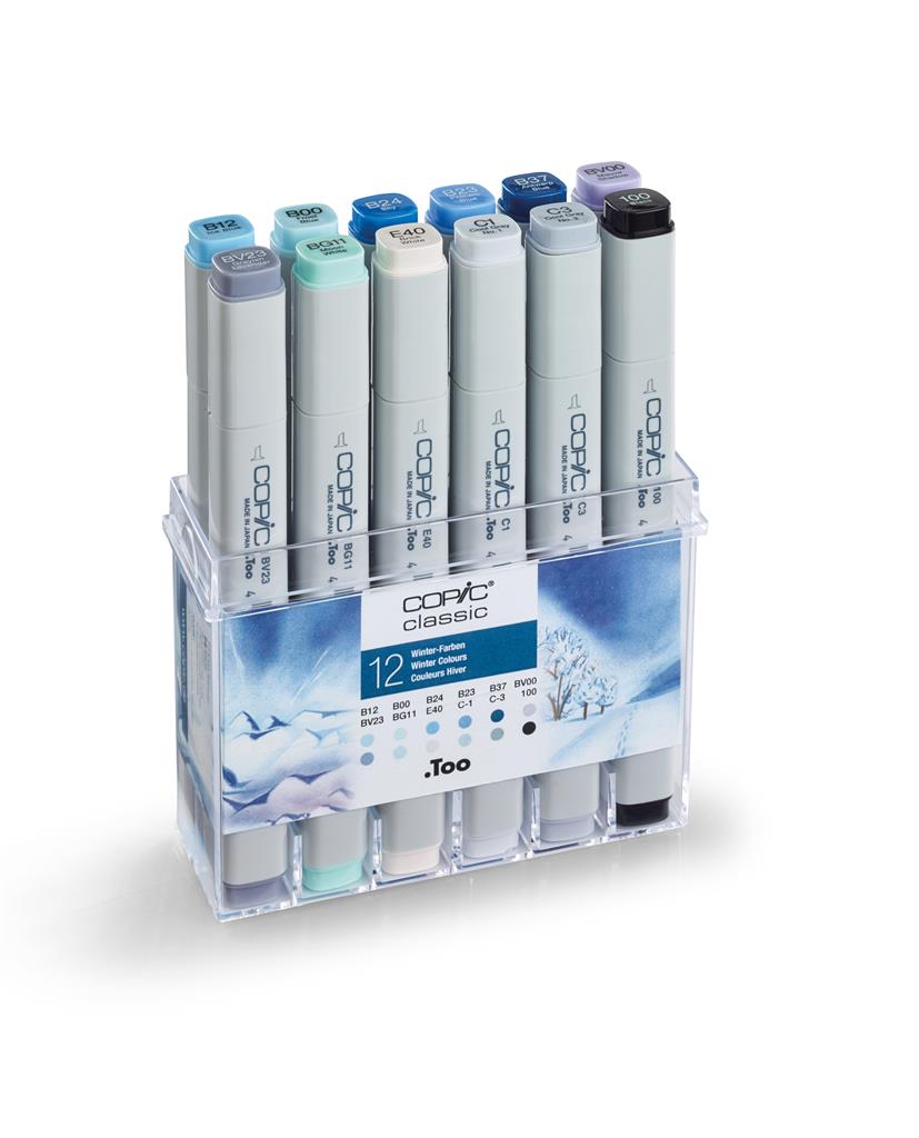 Copic Classic Marker Pen Set - Winter Colours (12pc)