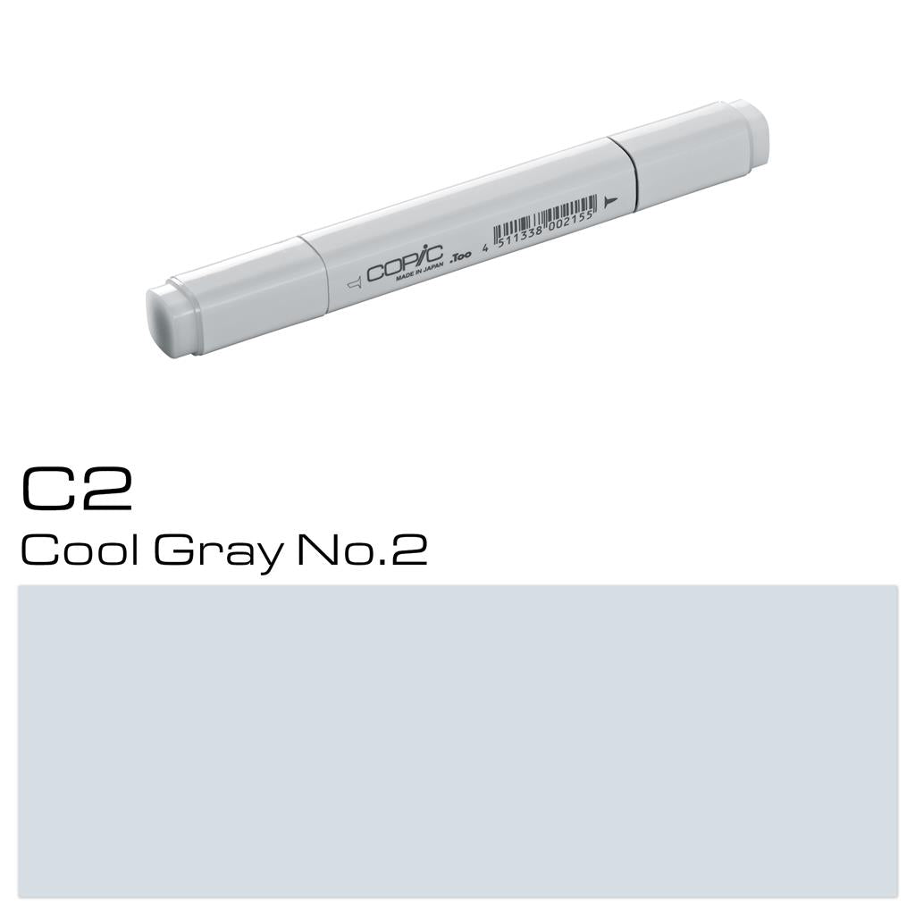 Copic Classic Marker Pen Cool Gray No. 2 (C2)