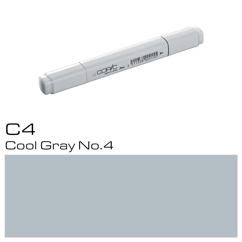 Copic Classic Marker Pen Cool Gray No. 4 (C4)