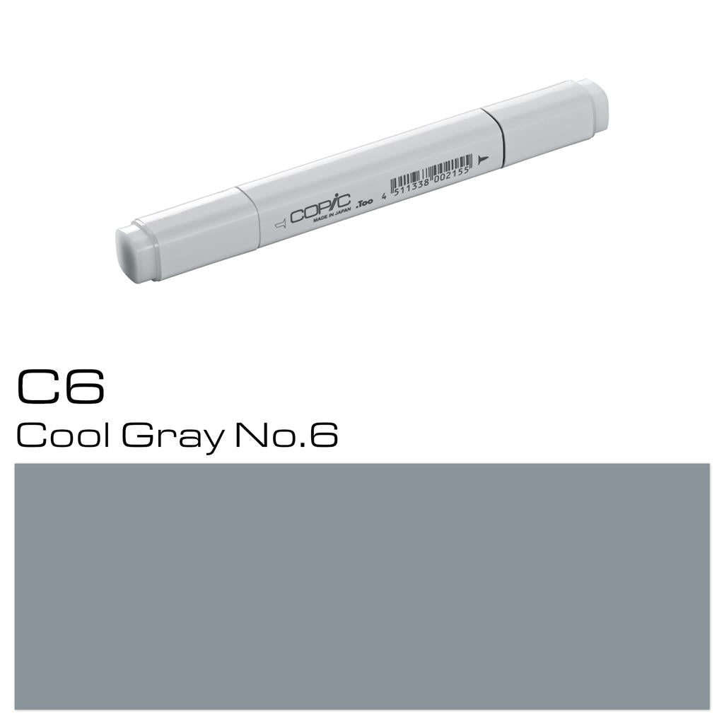 Copic Classic Marker Pen Cool Gray No. 6 (C6)