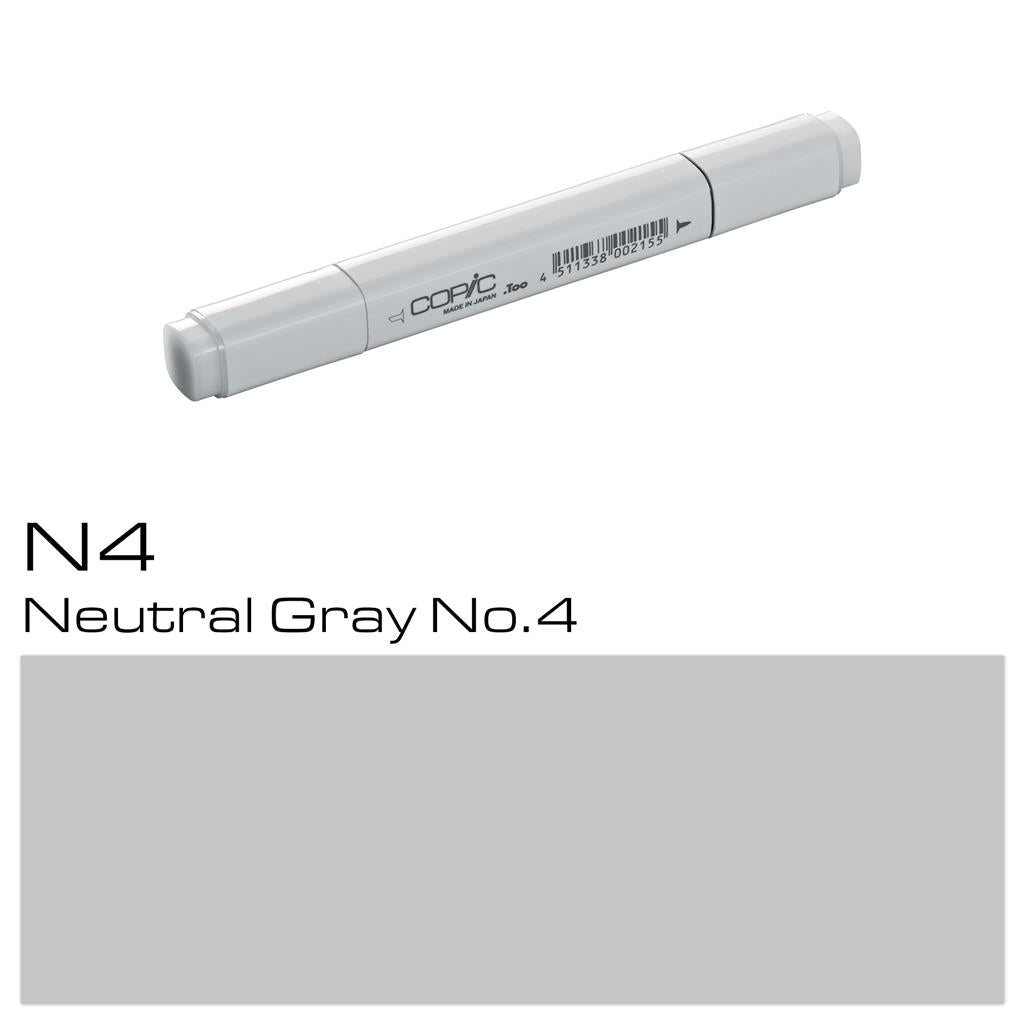 Copic Classic Marker Pen Neutral Gray No. 4 (N4)