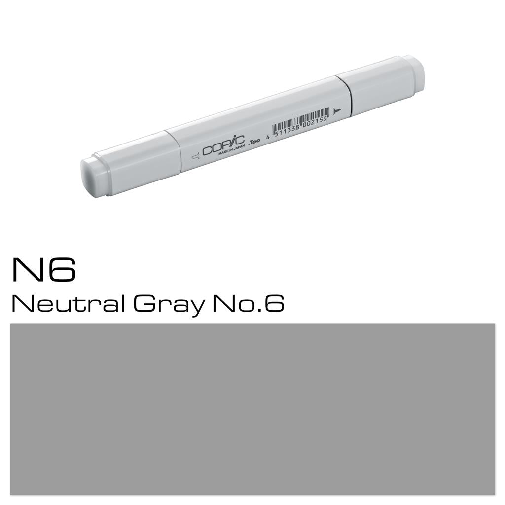 Copic Classic Marker Pen Neutral Gray No. 6 (N6)