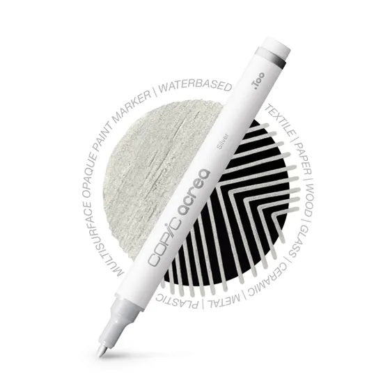 Copic Acrea Paint Marker Pen - Silver
