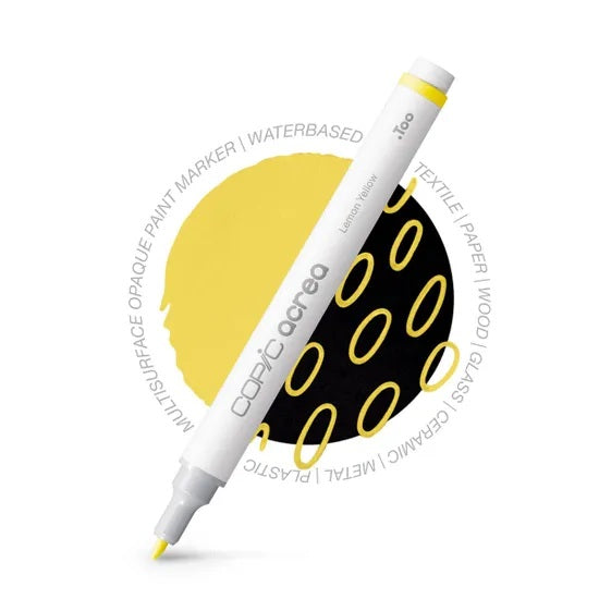 Copic Acrea Paint Marker Pen - Lemon Yellow