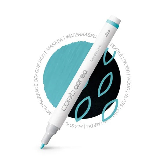 Copic Acrea Paint Marker Pen - Turquoise Blue