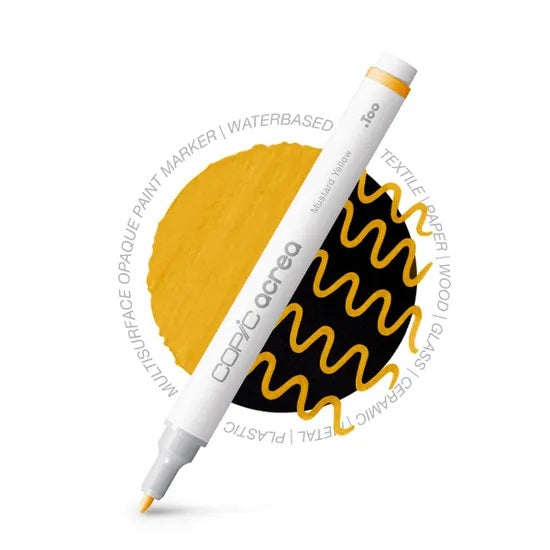 Copic Acrea Paint Marker Pen - Mustard Yellow