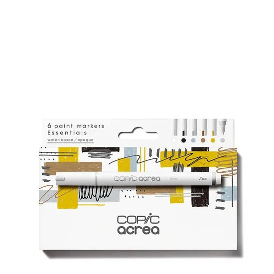 Copic Acrea Paint Marker Pen Set - Essentials (6pk)