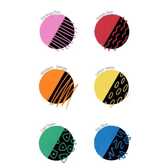 Copic Acrea Paint Marker Pen Set - Vivid (6pk)