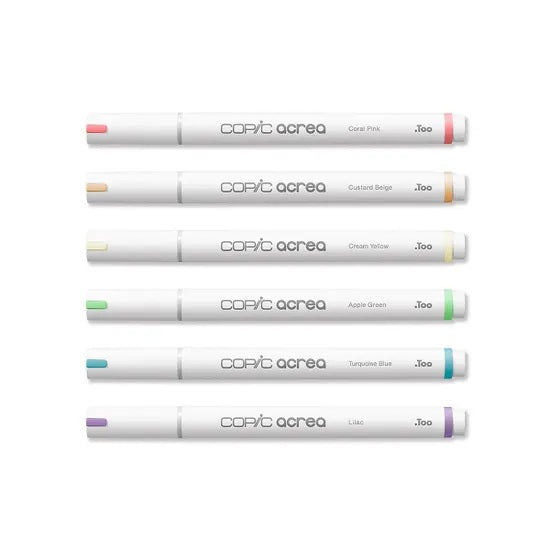 Copic Acrea Paint Marker Pen Set - Light (6pk)
