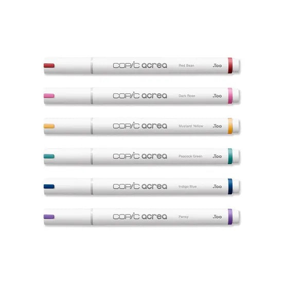 Copic Acrea Paint Marker Pen Set - Deep (6pk)