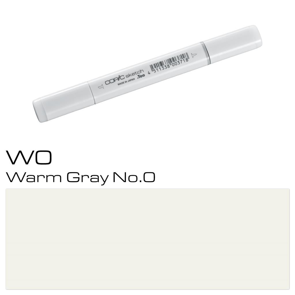 Copic Sketch Marker Pen Warm Gray No. 0 (W0)
