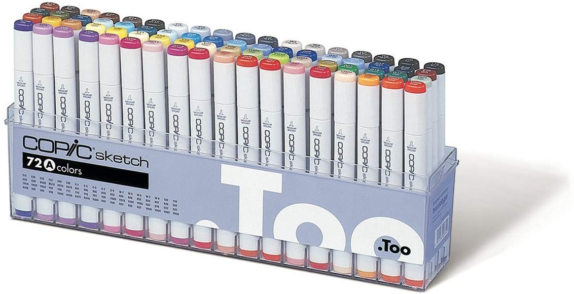 Copic Sketch Marker Pen Set A (72pc)