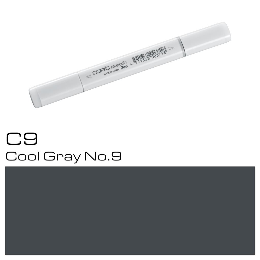 Copic Sketch Marker Pen Cool Gray No. 9 (C9)