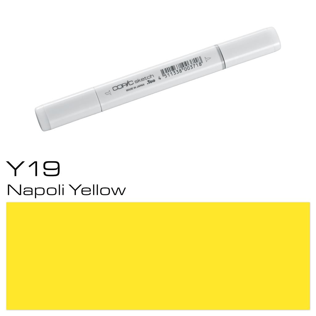 Copic Sketch Marker Pen Napoli Yellow (Y19)