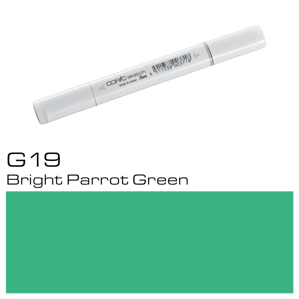Copic Sketch Marker Pen Bright Parrot Green (G19)
