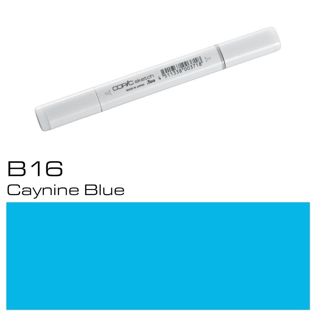 Copic Sketch Marker Pen Cyanine Blue (B16)