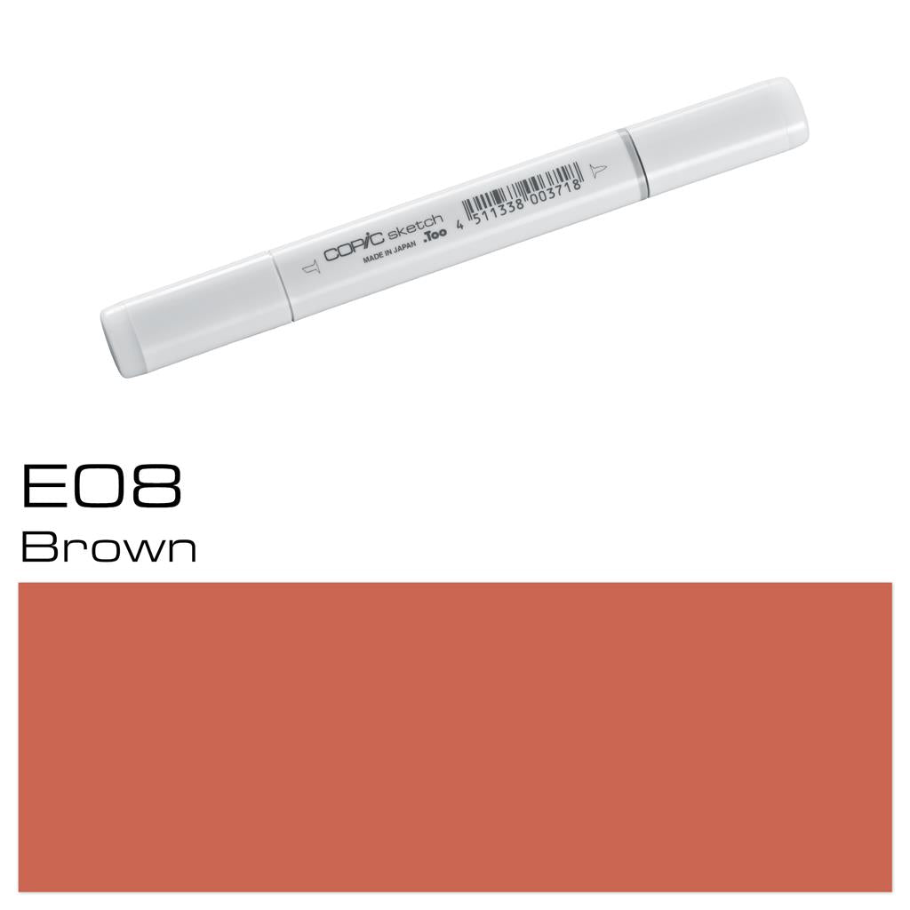 Copic Sketch Marker Pen Brown (E08)