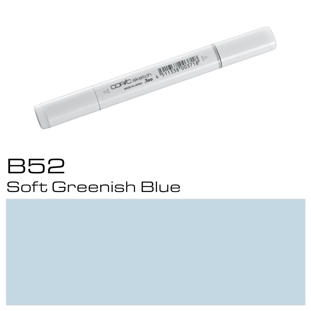 Copic Sketch Marker Pen Soft Greenish Blue (B52)