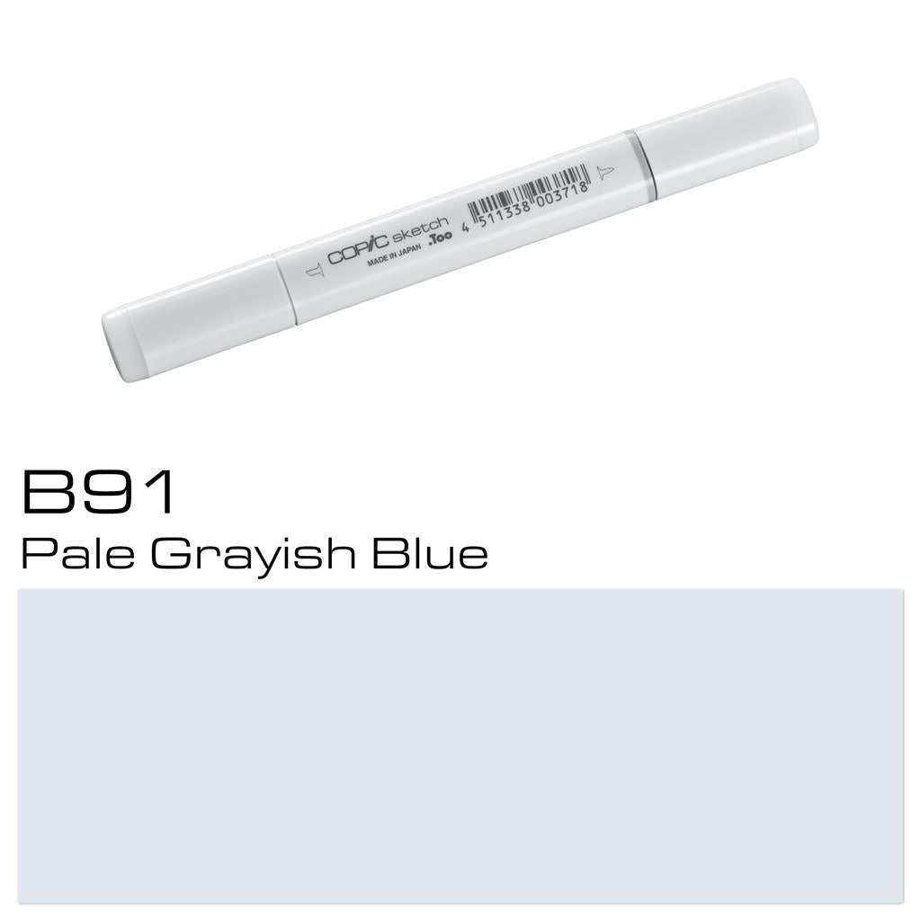 Copic Sketch Marker Pen Pale Grayish Blue (B91)