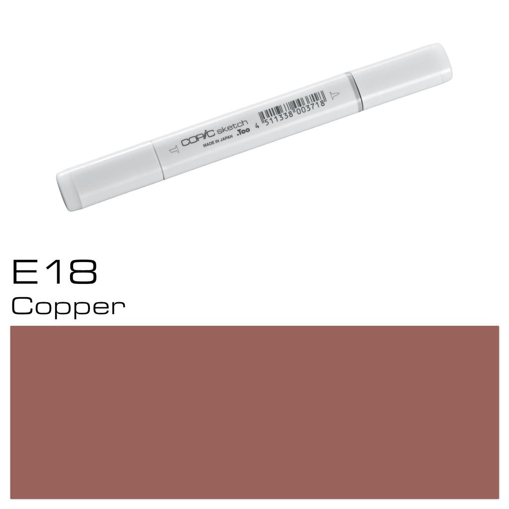 Copic Sketch Marker Pen Copper (E18)