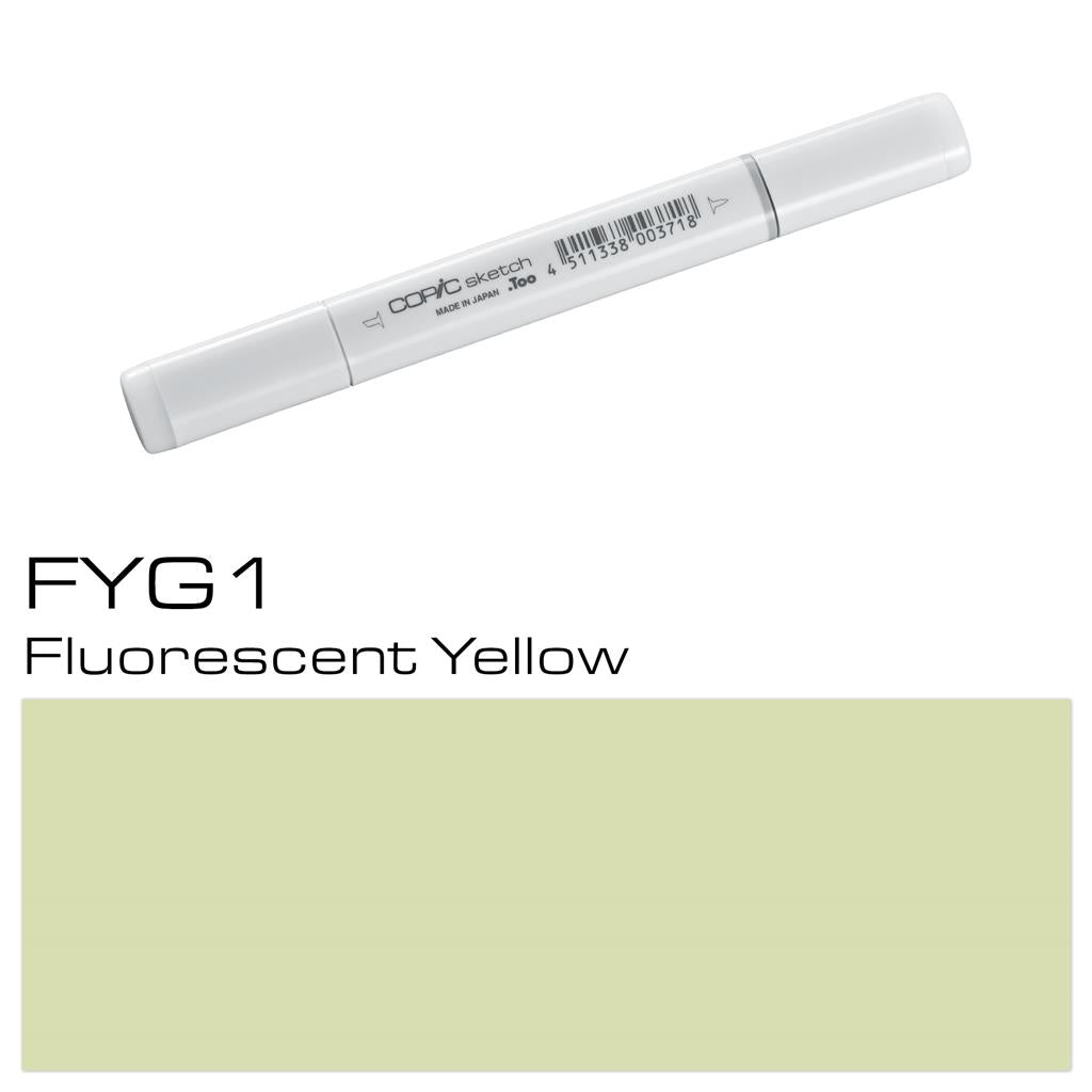 Copic Sketch Marker Pen Fluorescent Yellow (FYG1)