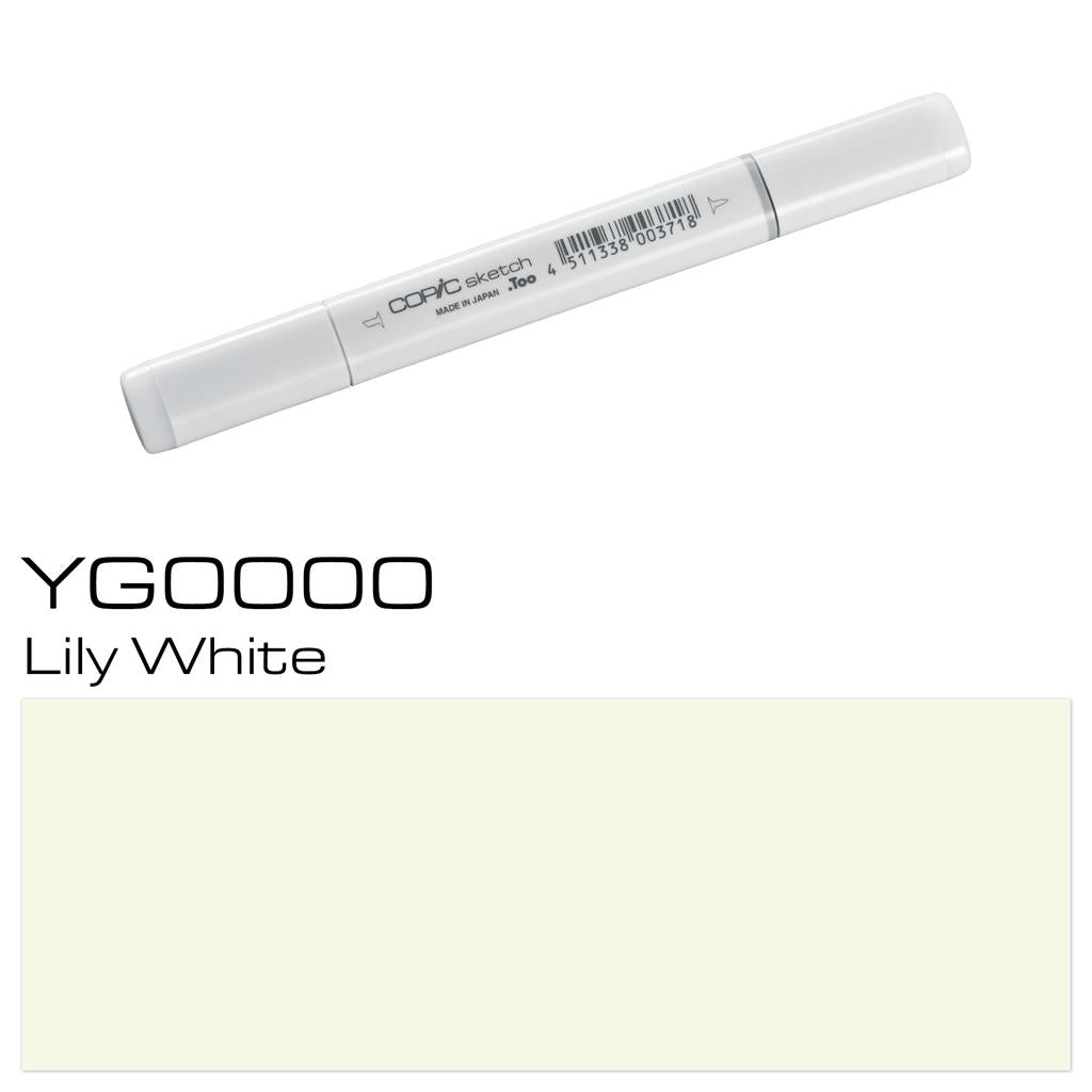 Copic Sketch Marker Pen Lily White (YG0000)