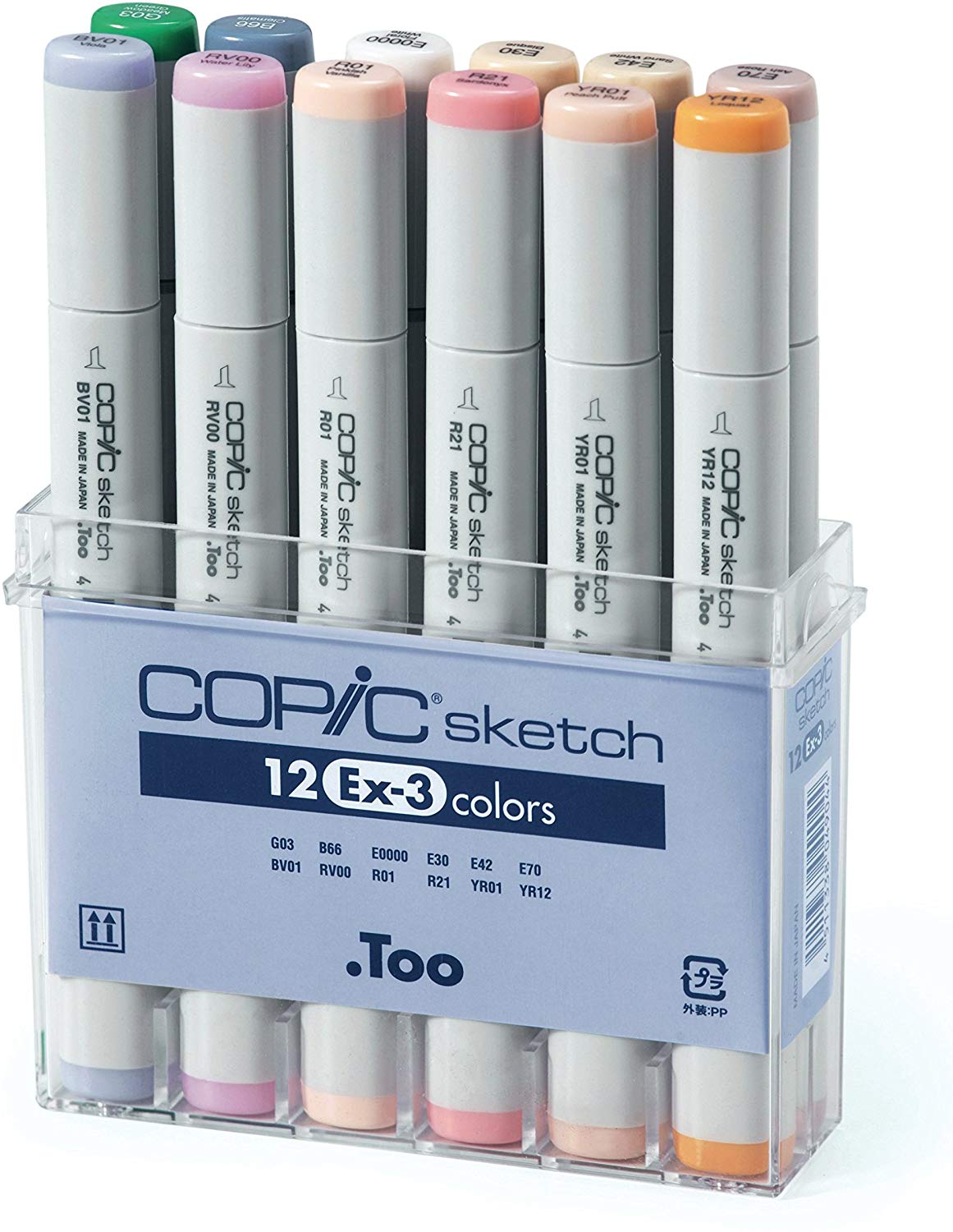 Copic Sketch Marker Pen Set EX-3 (12pc)
