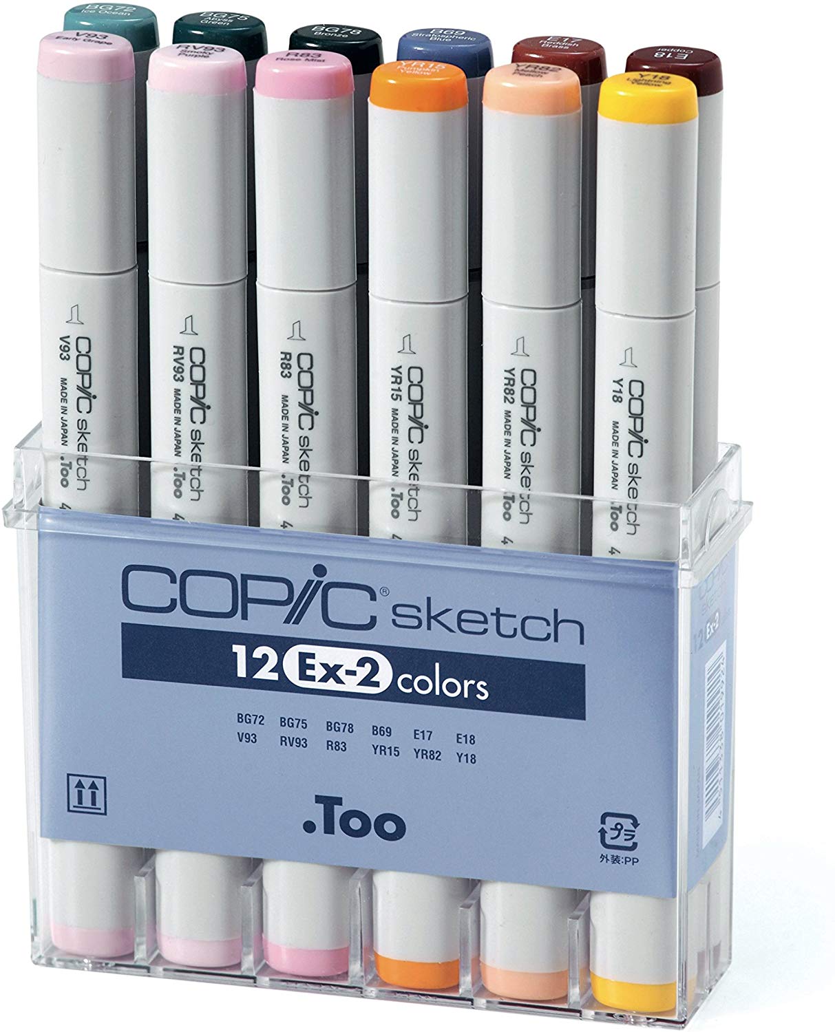 Copic Sketch Marker Pen Set EX-2 (12pc)