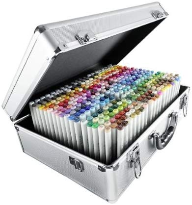 Copic Sketch Marker Pen Set in Metal Suitcase
