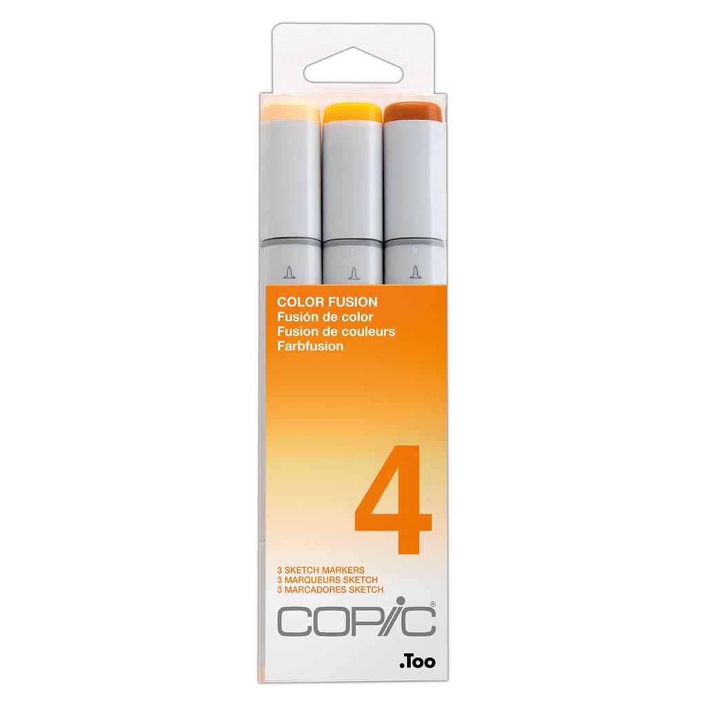 Copic Sketch Marker Pen Set - Colour Fusion 4 (3pc)