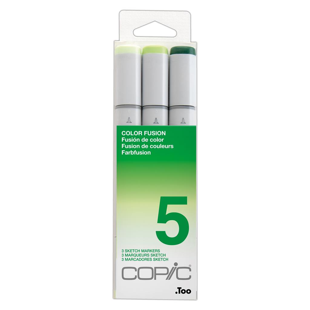 Copic Sketch Marker Pen Set - Colour Fusion 5 (3pc)