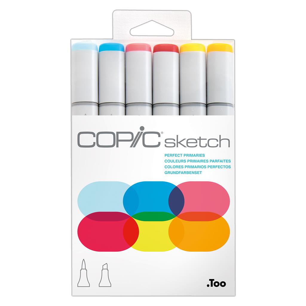 Copic Sketch Marker Pen Set - Perfect Primaries (6pc)