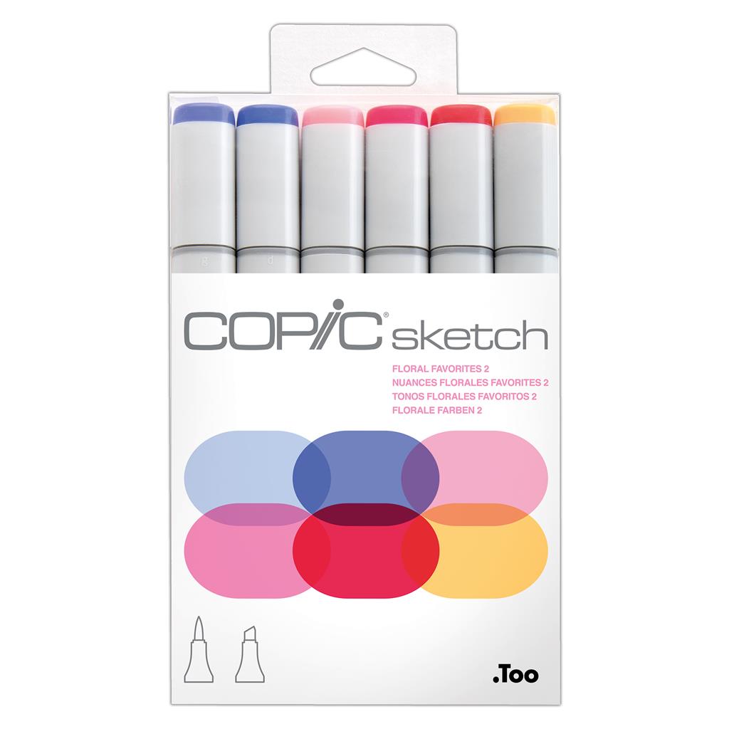 Copic Sketch Marker Pen Set - Floral Favorites 2 (6pc)
