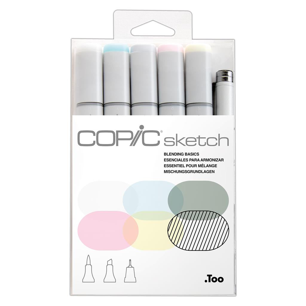 Copic Sketch Marker Pen Set - Blending Basics (6pc)