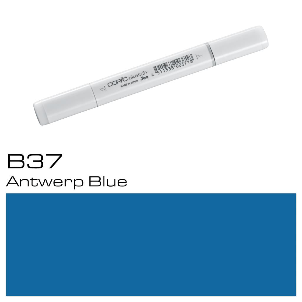 Copic Sketch Marker Pen Antwerp Blue (B37)
