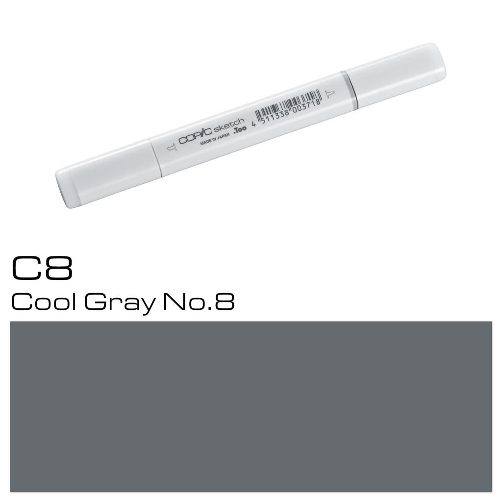 Copic Sketch Marker Pen Cool Gray No. 8 (C8)