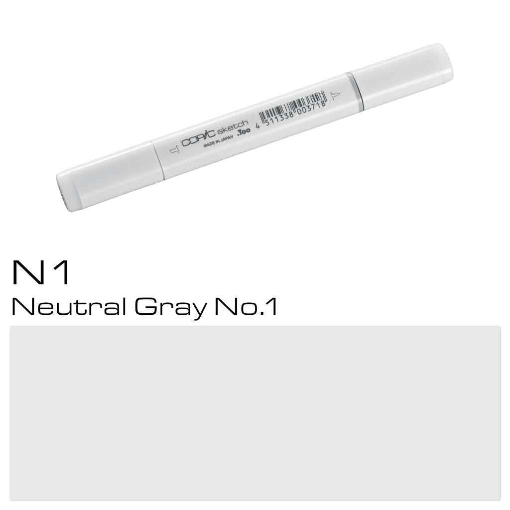 Copic Sketch Marker Pen Neutral Gray No. 1 (N1)