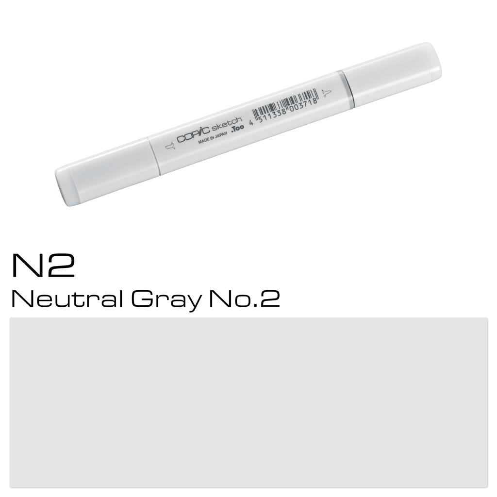 Copic Sketch Marker Pen Neutral Gray No. 2 (N2)