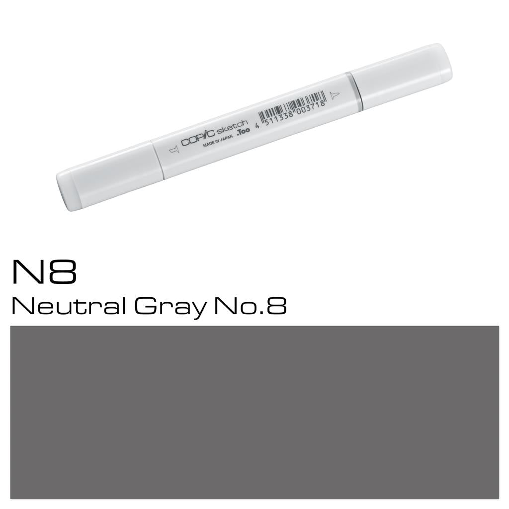 Copic Sketch Marker Pen Neutral Gray No. 8 (N8)