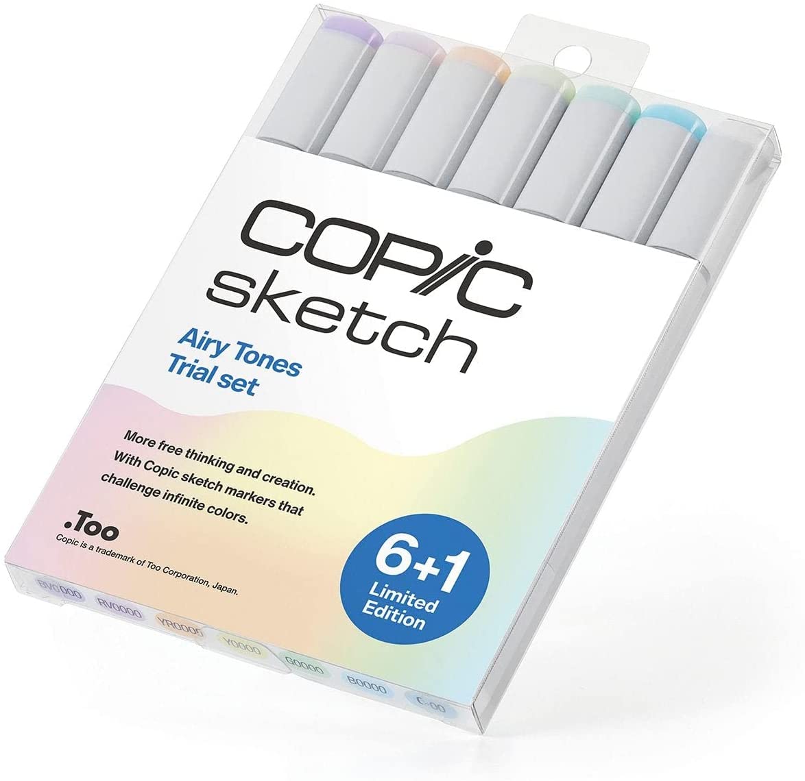 Copic Sketch Marker Pen Set - Airy Tones (6pc+1)