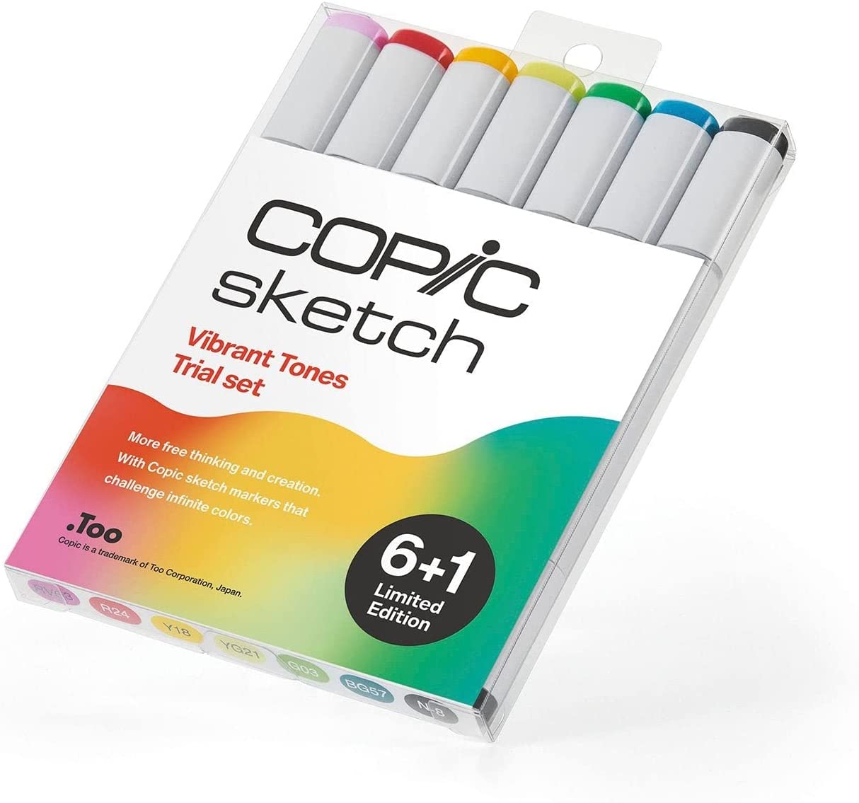Copic Sketch Marker Pen Set - Vibrant (6pc+1)