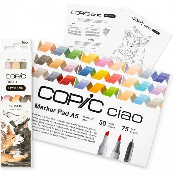 Copic Ciao (Layer & Mix) 2D Starter Set - Pet