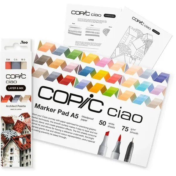 Copic Ciao (Layer & Mix) 3D Starter Set - Architect