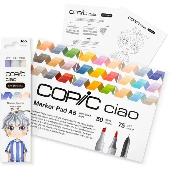 Copic Ciao (Layer & Mix) Manga Starter Set - Serene