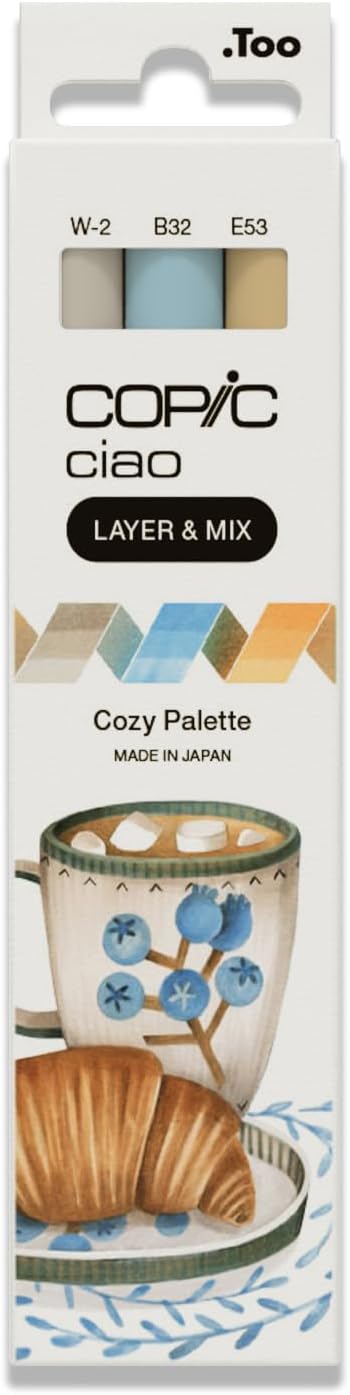 Copic Ciao Marker Pen Set (Layer & Mix) - Cozy Palette (3pc)