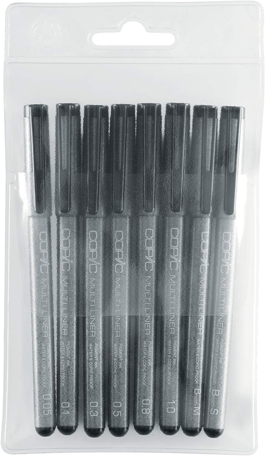 Copic Multiliner Pen Set - Black (8pc)