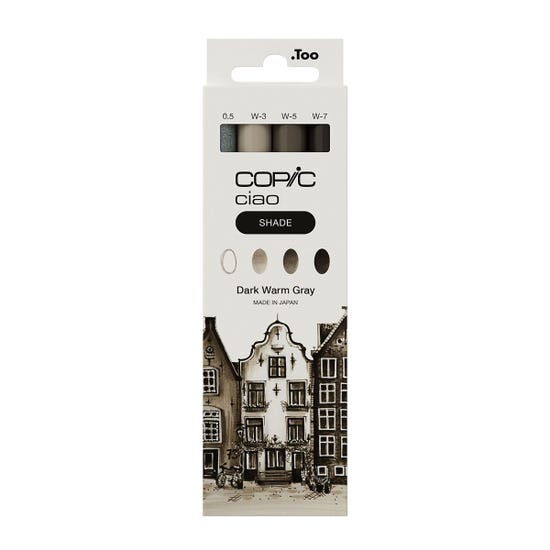 Copic Ciao (Shade) Set Dark Warm Grey (4pc)