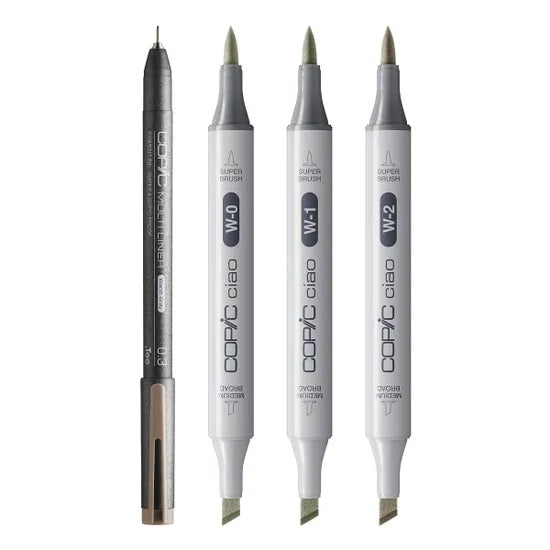 Copic Ciao (Shade) Set Dark Light Grey (4pc)