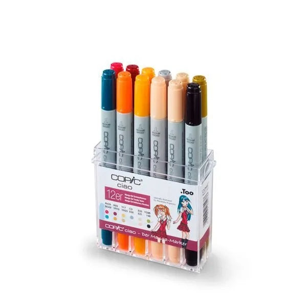 Copic Ciao Marker Pen Set - Trendy Teens (12pc)